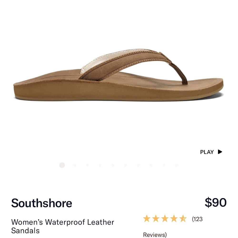 South shore Women’s waterproof leather sandals Olukai
